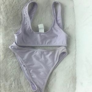 Purple swim suit